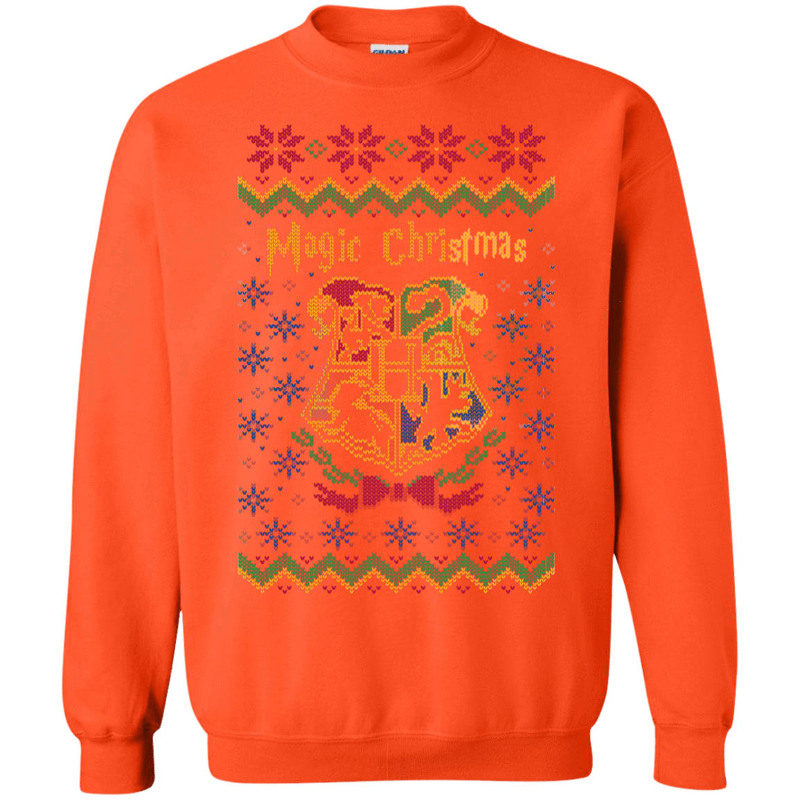 Sweatshirts Orange / Small Magic Christmas Crewneck Sweatshirt