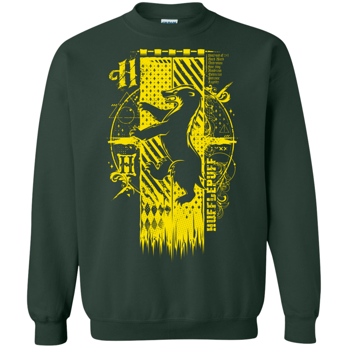 Sweatshirts Forest Green / Small Magic H House Crewneck Sweatshirt