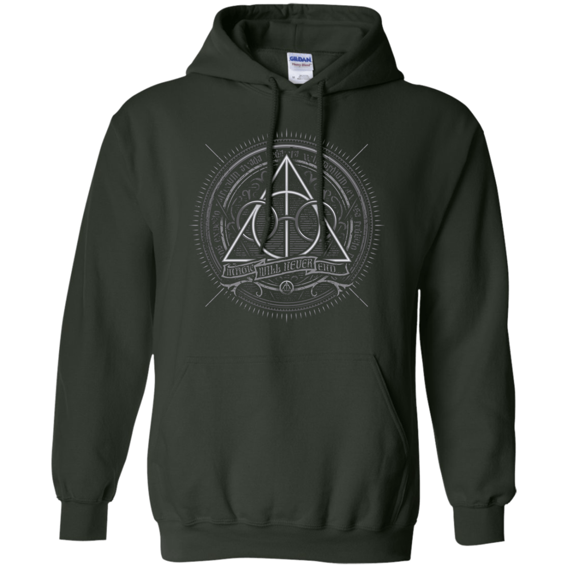 Sweatshirts Forest Green / Small Magic Will Never End Pullover Hoodie
