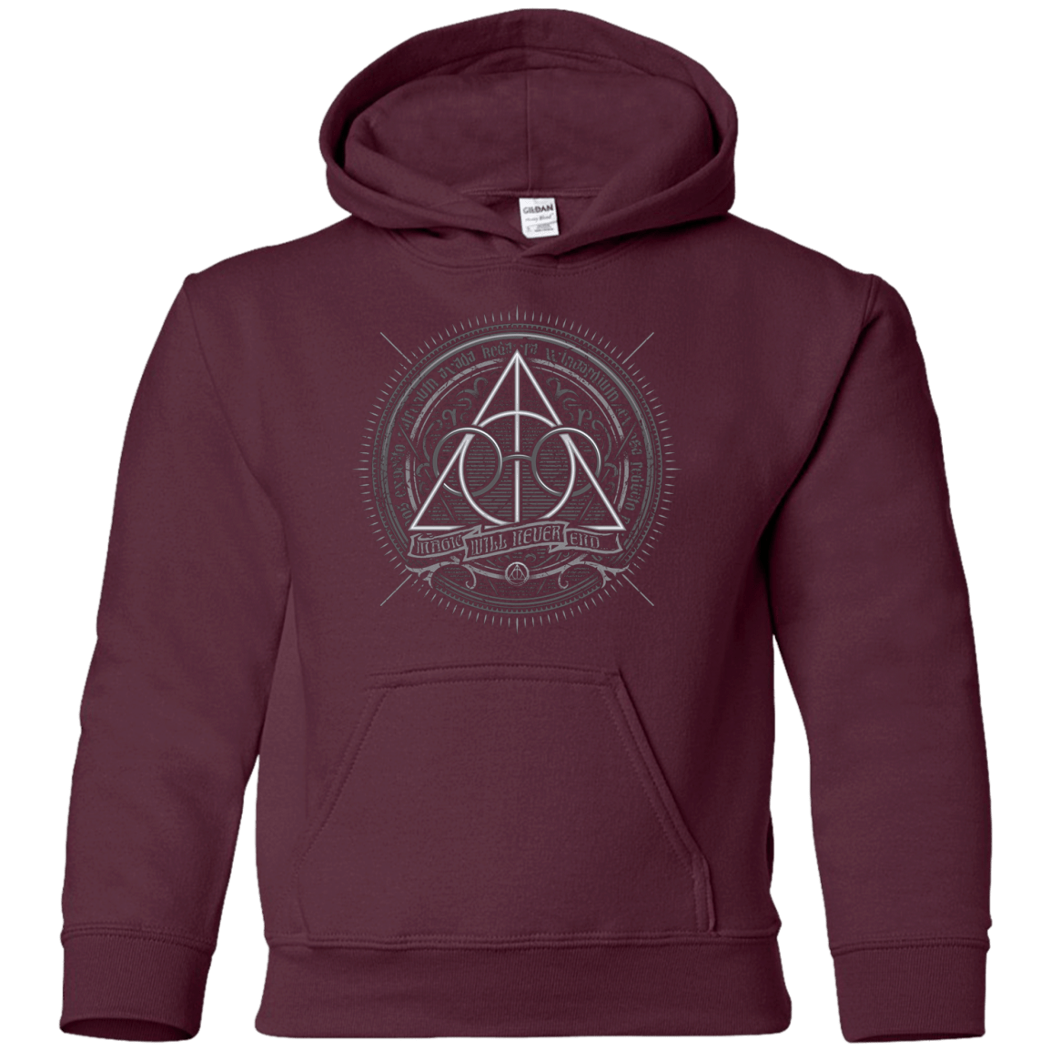 Sweatshirts Maroon / YS Magic Will Never End Youth Hoodie