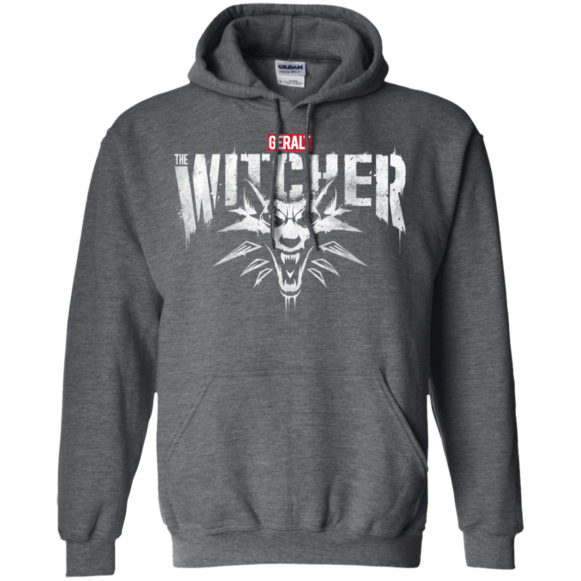 Sweatshirts Dark Heather / S Magic Wolf Pullover Hoodie
