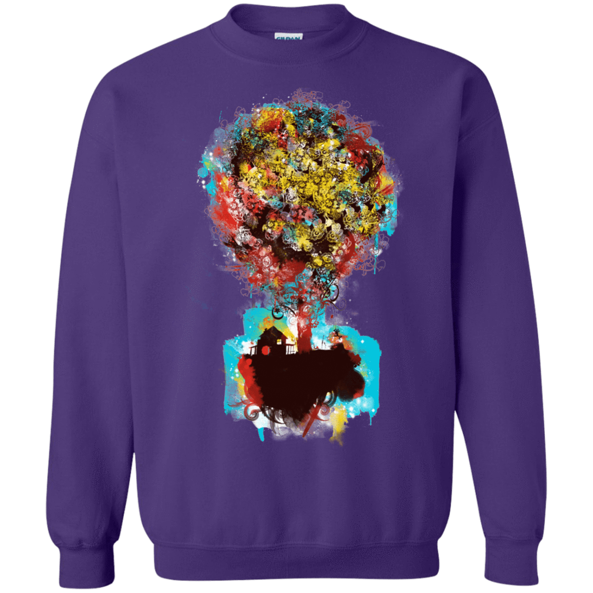 Sweatshirts Purple / S Magical Tree Crewneck Sweatshirt