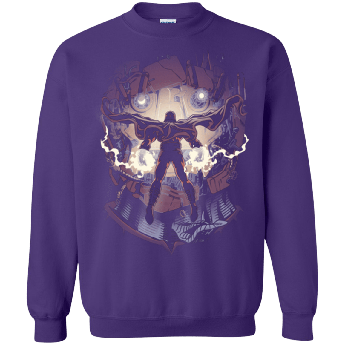 Sweatshirts Purple / Small Magnetic Confrontation Crewneck Sweatshirt
