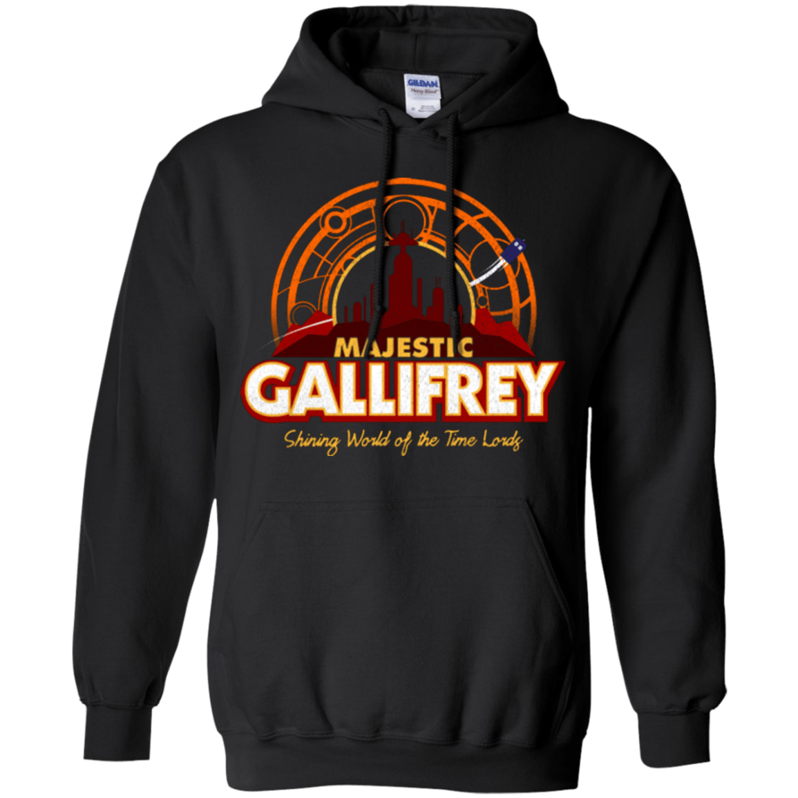 Sweatshirts Black / Small Majestic Gallifrey Pullover Hoodie