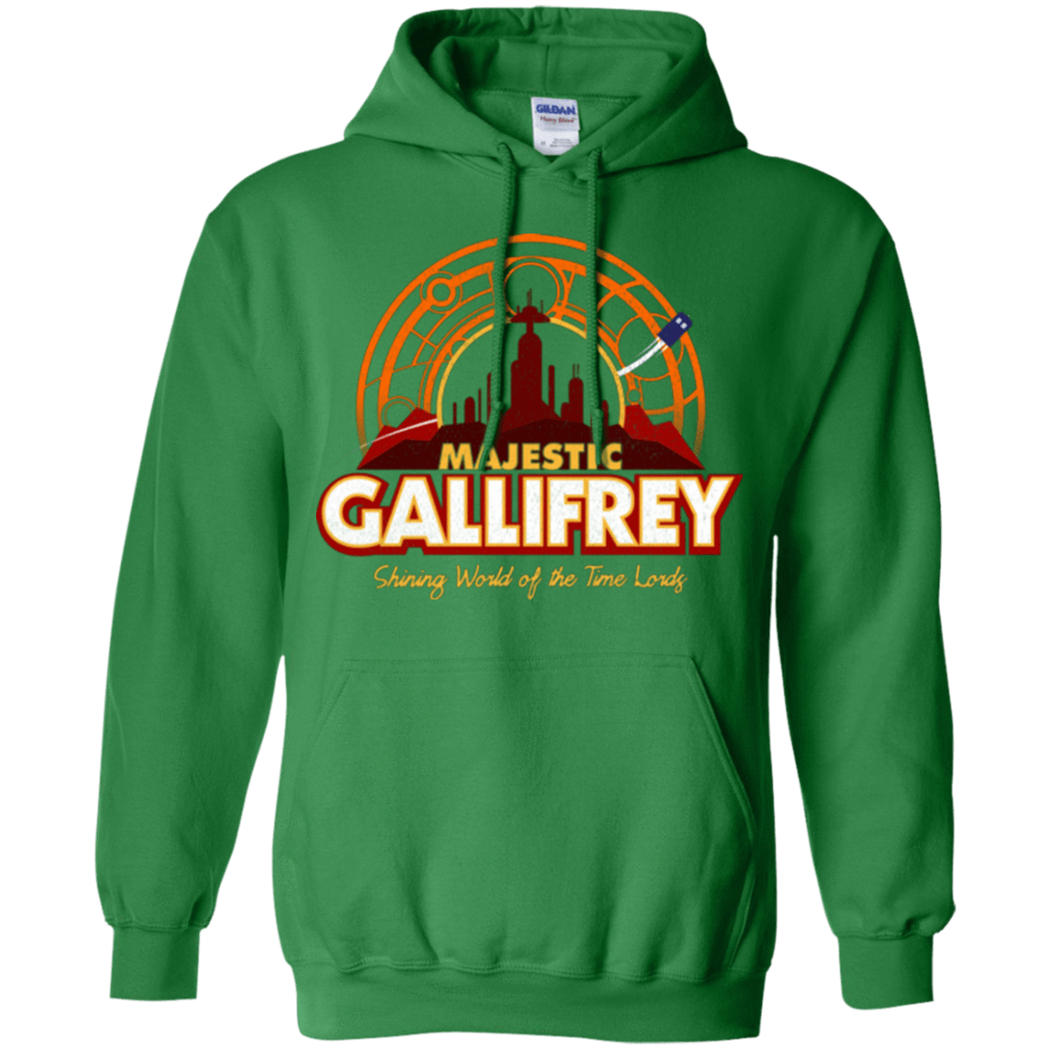 Sweatshirts Irish Green / Small Majestic Gallifrey Pullover Hoodie