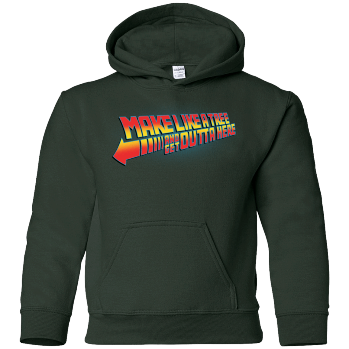 Sweatshirts Forest Green / YS Make Like A Tree Youth Hoodie