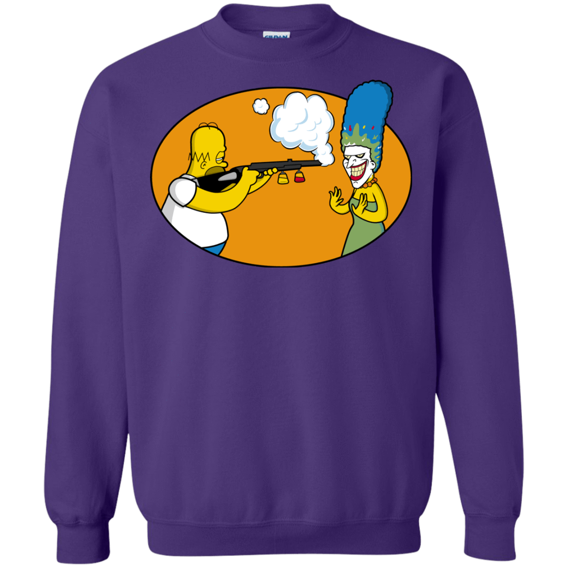 Sweatshirts Purple / Small Make Up Gun Crewneck Sweatshirt