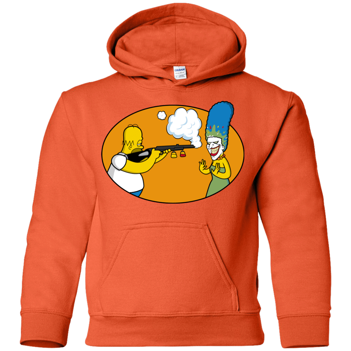 Sweatshirts Orange / YS Make Up Gun Youth Hoodie