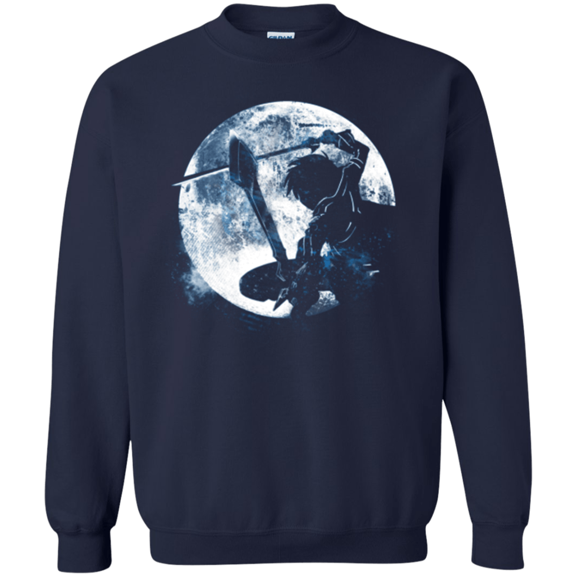 Sweatshirts Navy / Small Male Gamer Moon Crewneck Sweatshirt