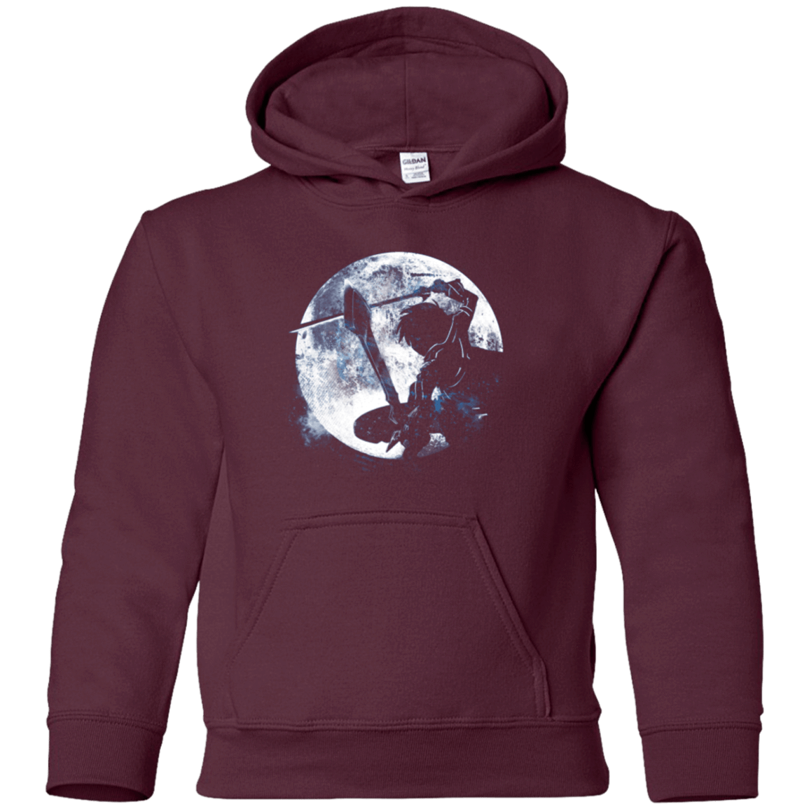 Sweatshirts Maroon / YS Male Gamer Moon Youth Hoodie