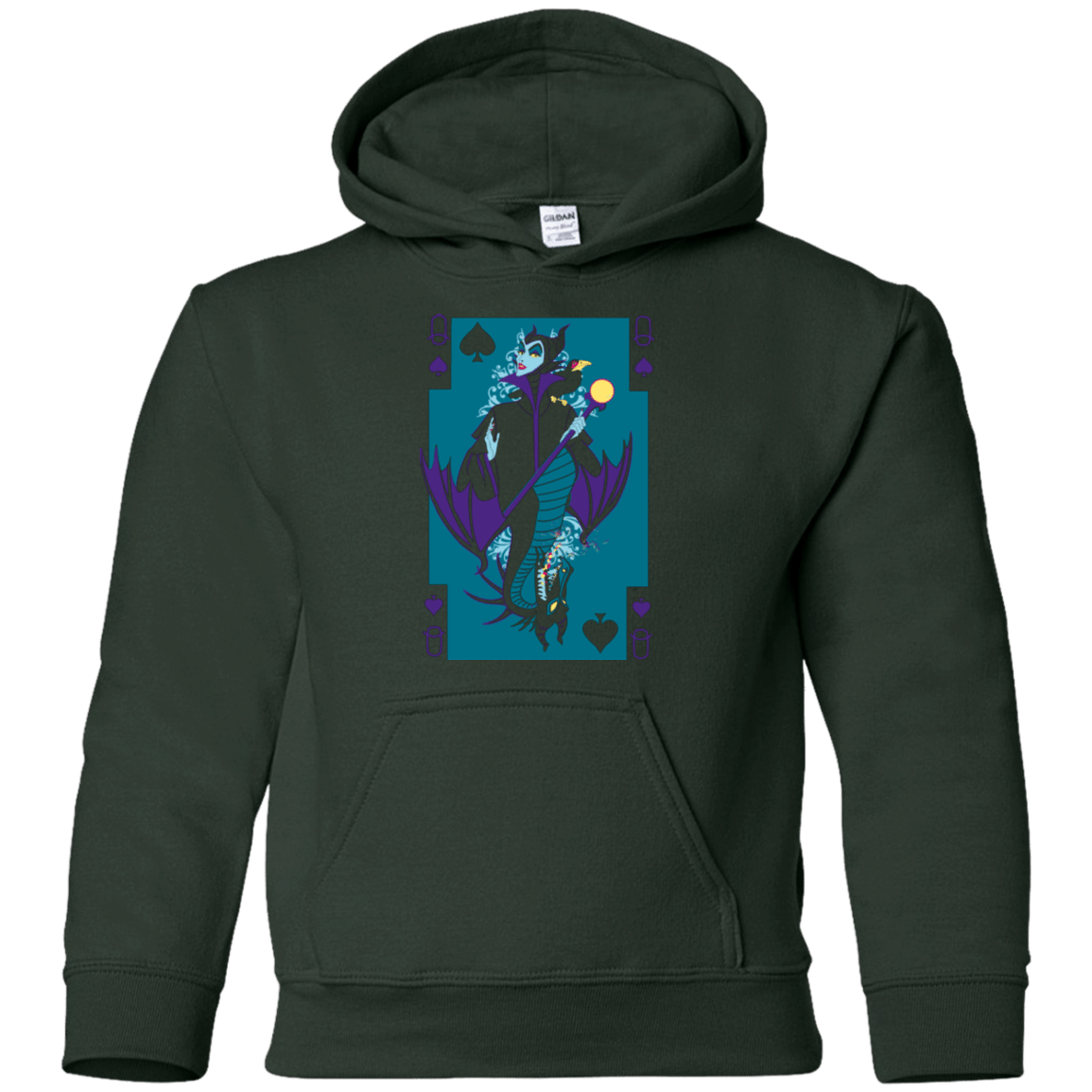 Sweatshirts Forest Green / YS Maleficard Youth Hoodie