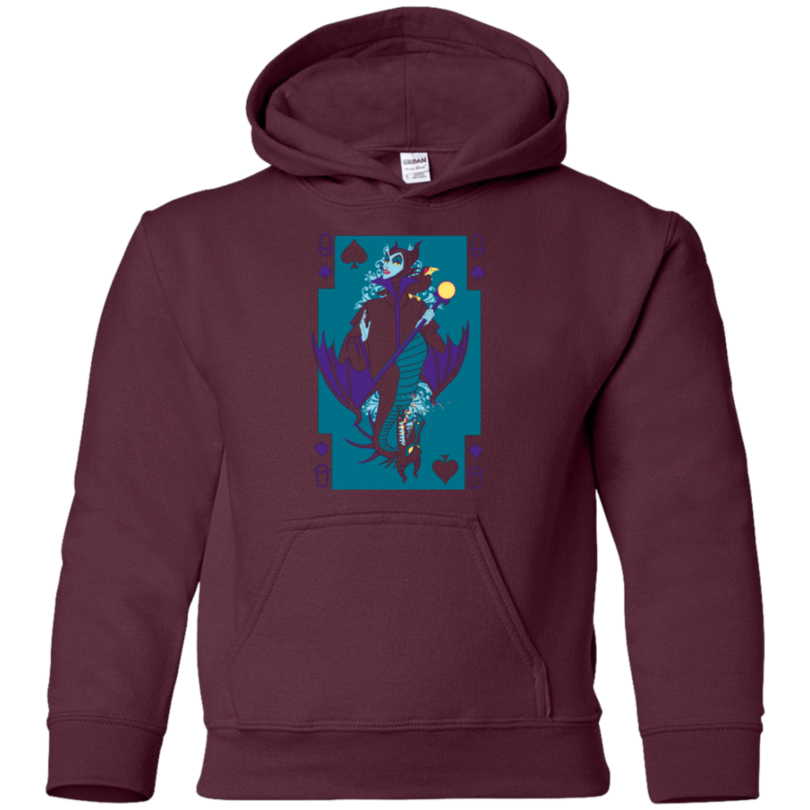 Sweatshirts Maroon / YS Maleficard Youth Hoodie