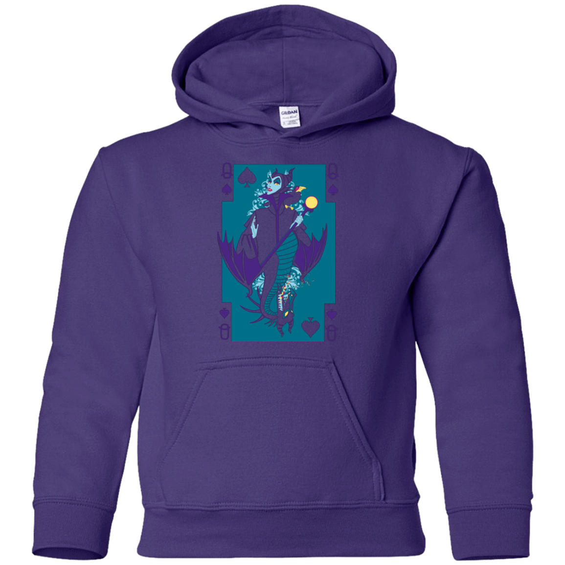 Sweatshirts Purple / YS Maleficard Youth Hoodie