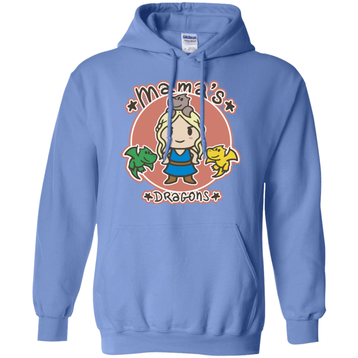 Sweatshirts Carolina Blue / Small Mamas Dragons Pullover Hoodie