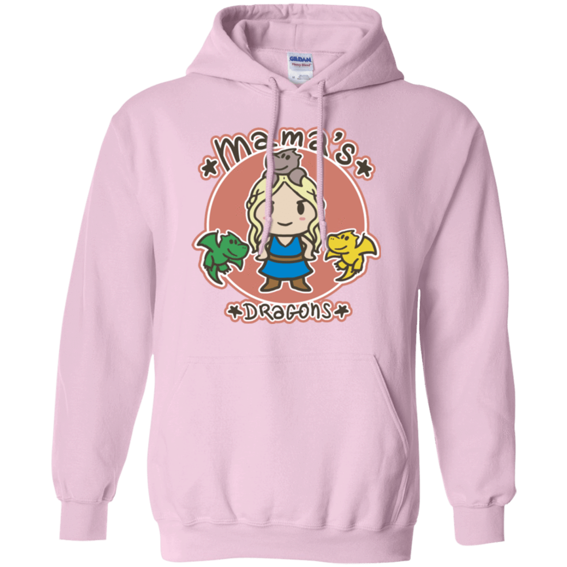 Sweatshirts Light Pink / Small Mamas Dragons Pullover Hoodie