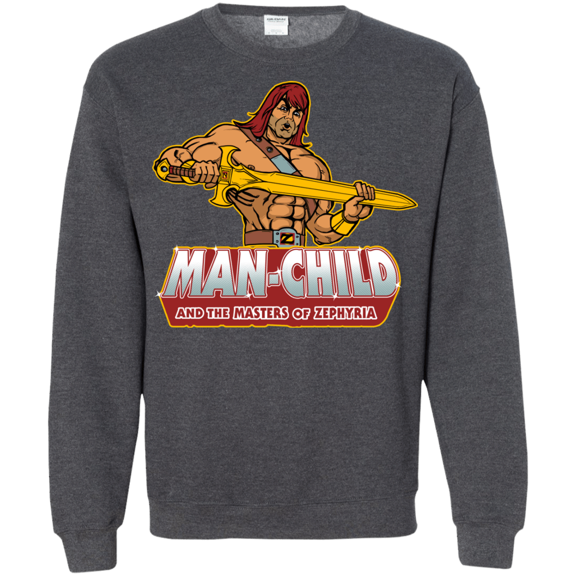 Sweatshirts Dark Heather / S Man Child Crewneck Sweatshirt