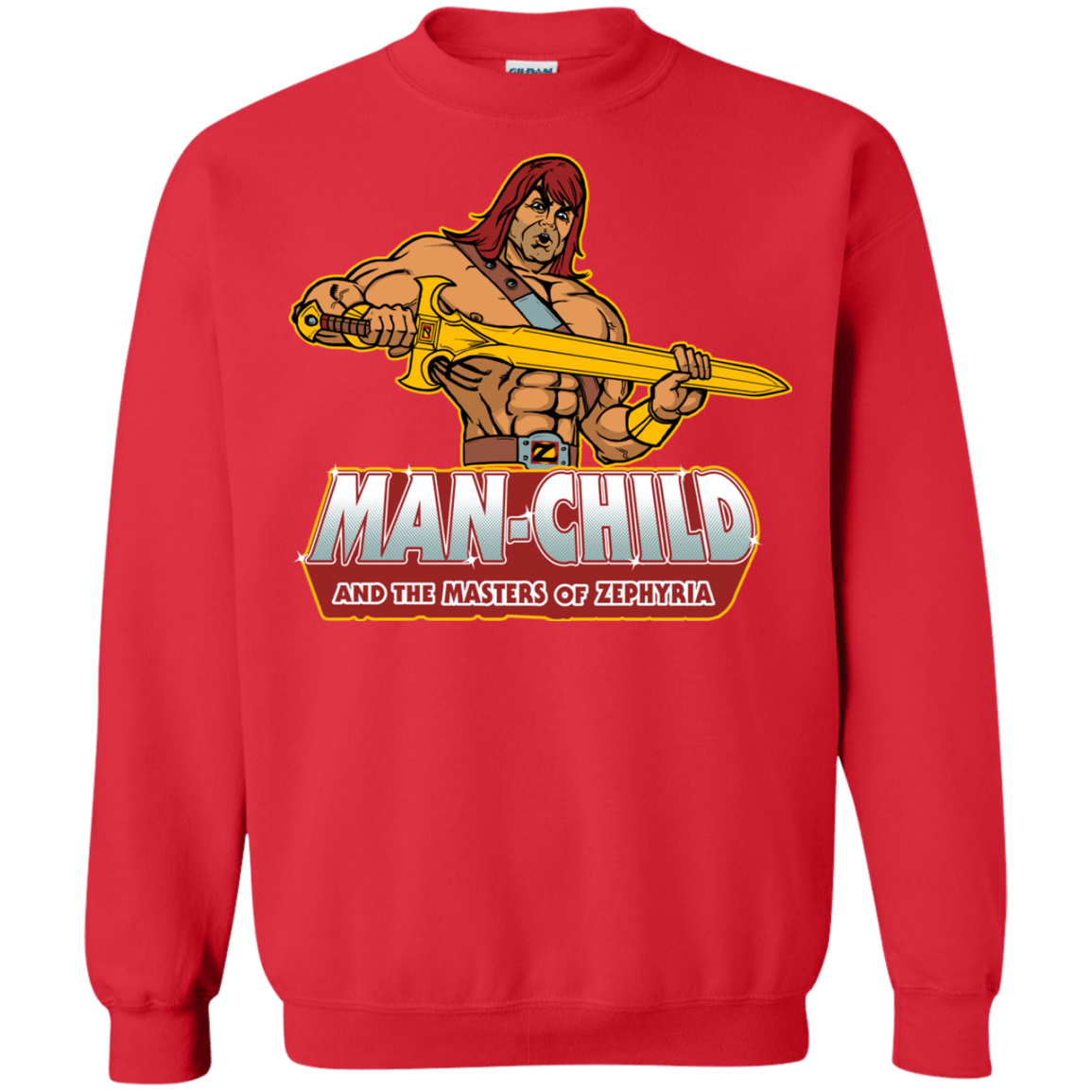 Sweatshirts Red / S Man Child Crewneck Sweatshirt
