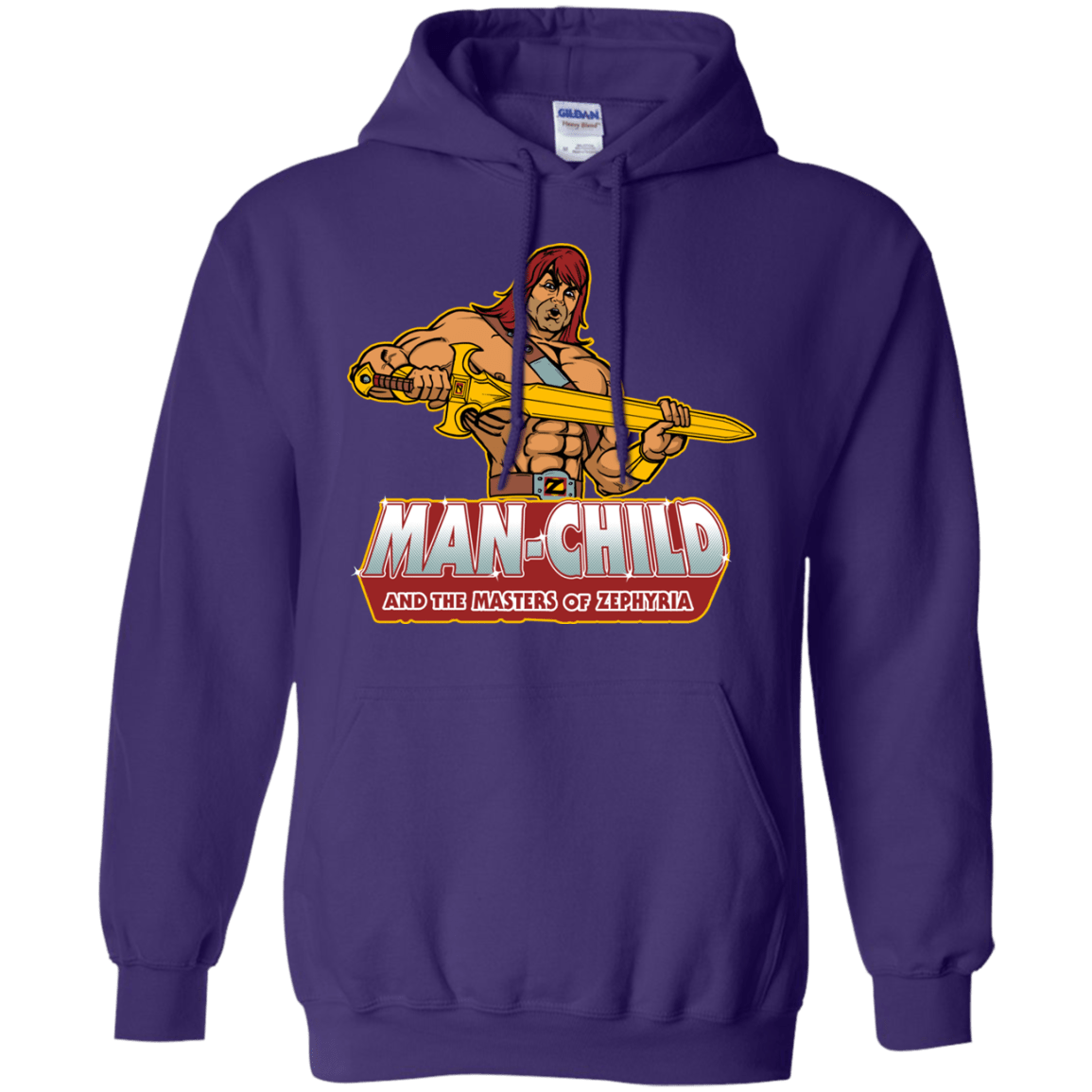 Sweatshirts Purple / S Man Child Pullover Hoodie