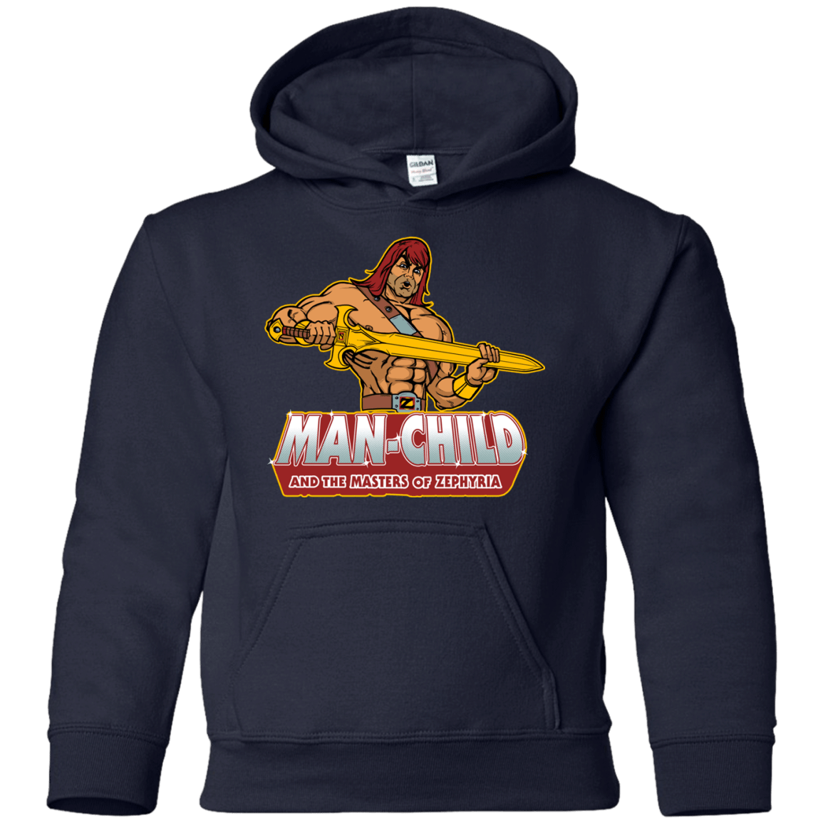 Sweatshirts Navy / YS Man Child Youth Hoodie