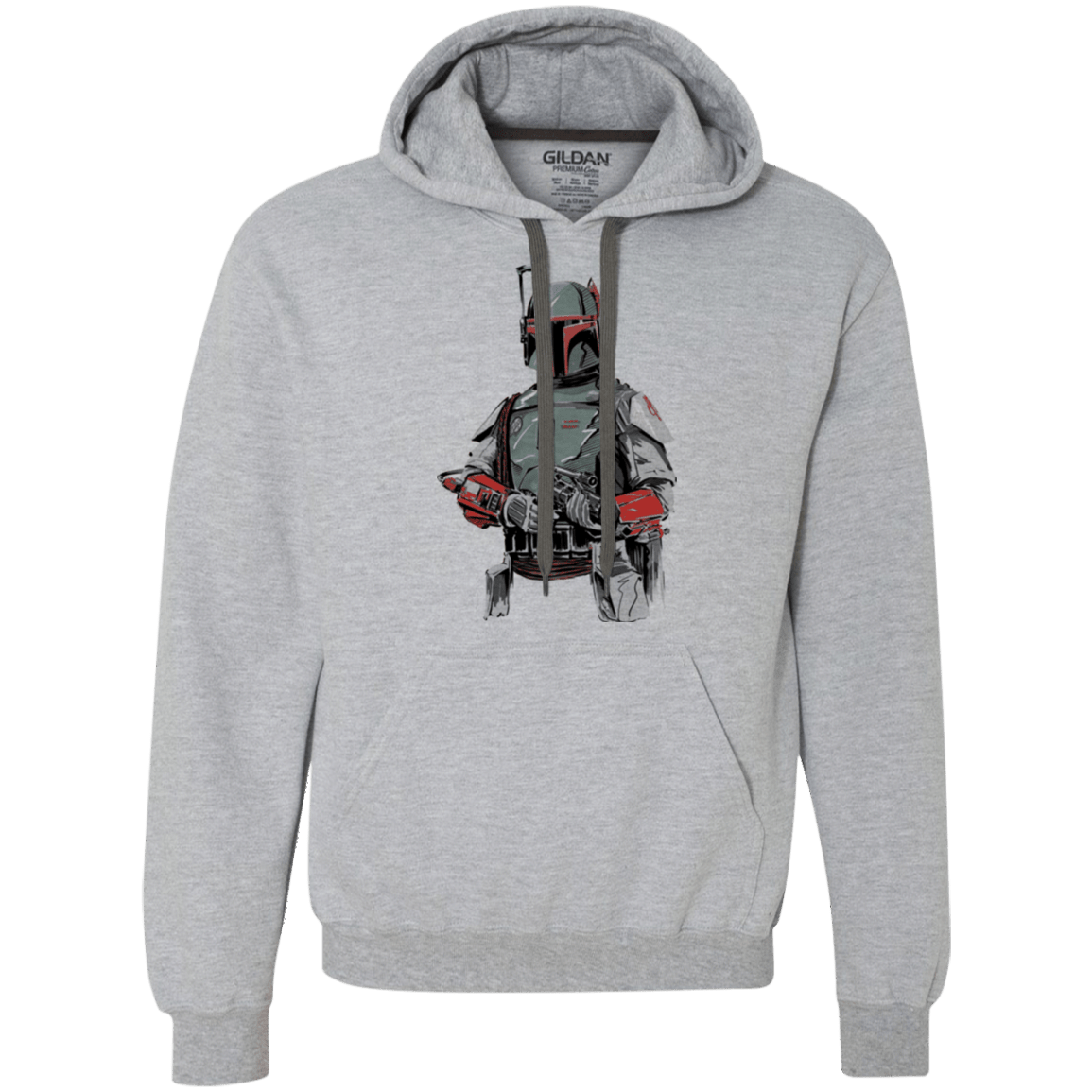 Sweatshirts Sport Grey / Small Mandalorian Bounty Hunter Premium Fleece Hoodie