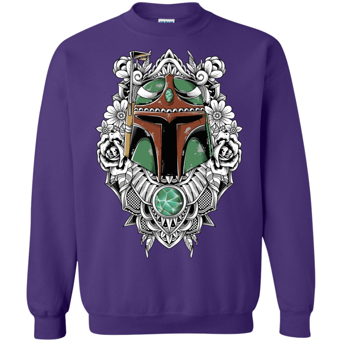 Sweatshirts Purple / S Mandalorian Warrior Crewneck Sweatshirt