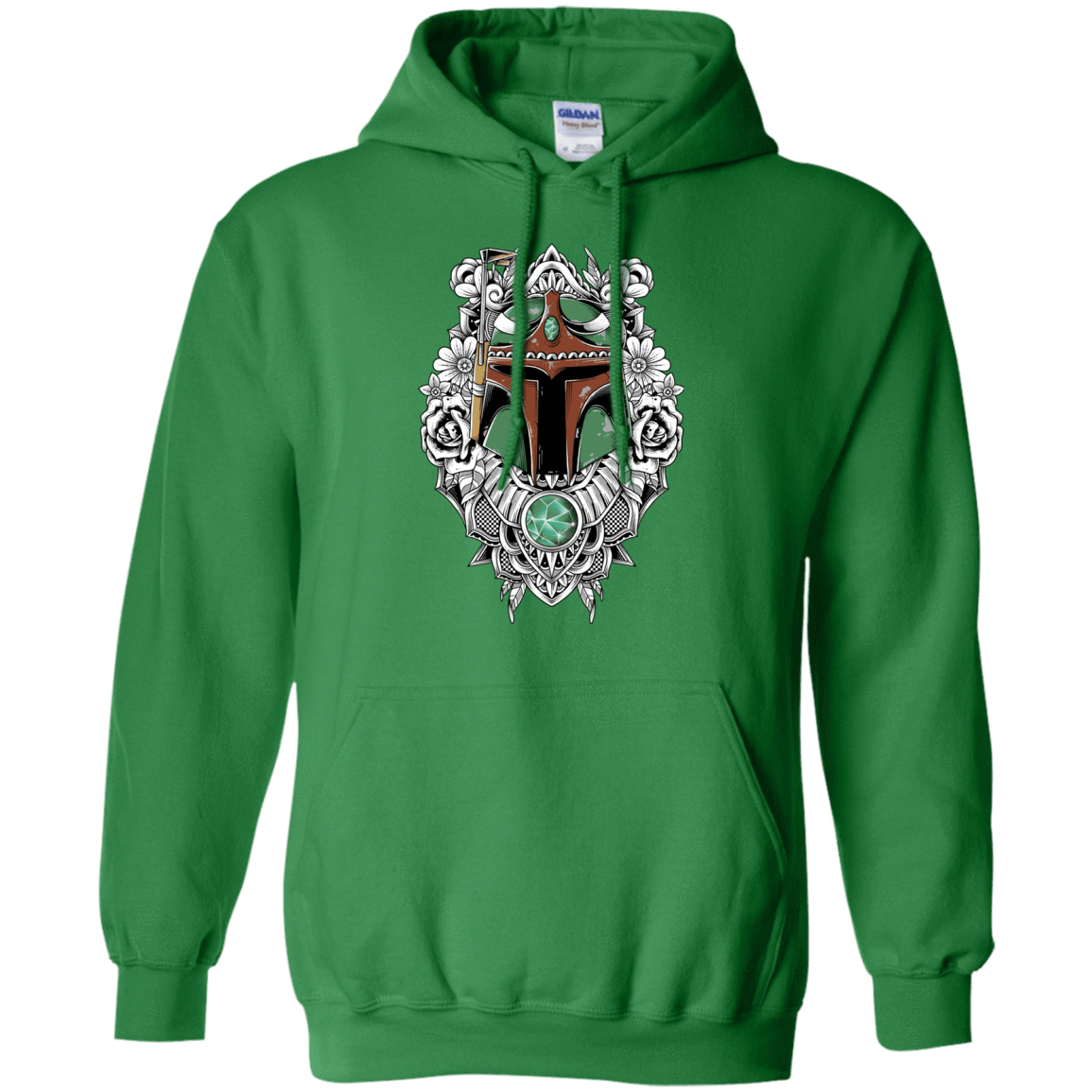 Sweatshirts Irish Green / S Mandalorian Warrior Pullover Hoodie