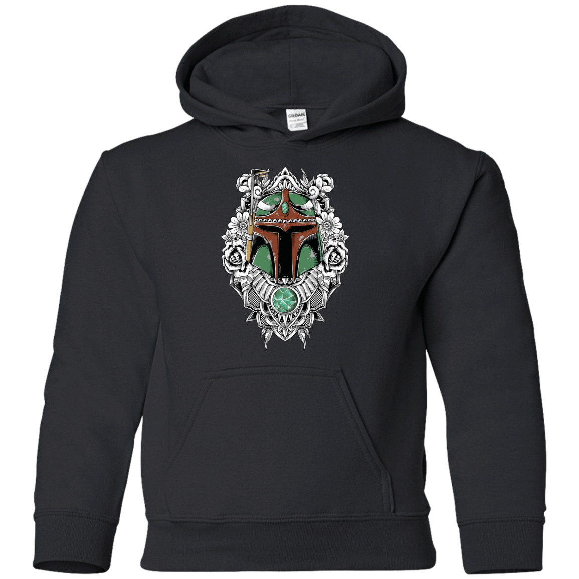 Sweatshirts Black / YS Mandalorian Warrior Youth Hoodie