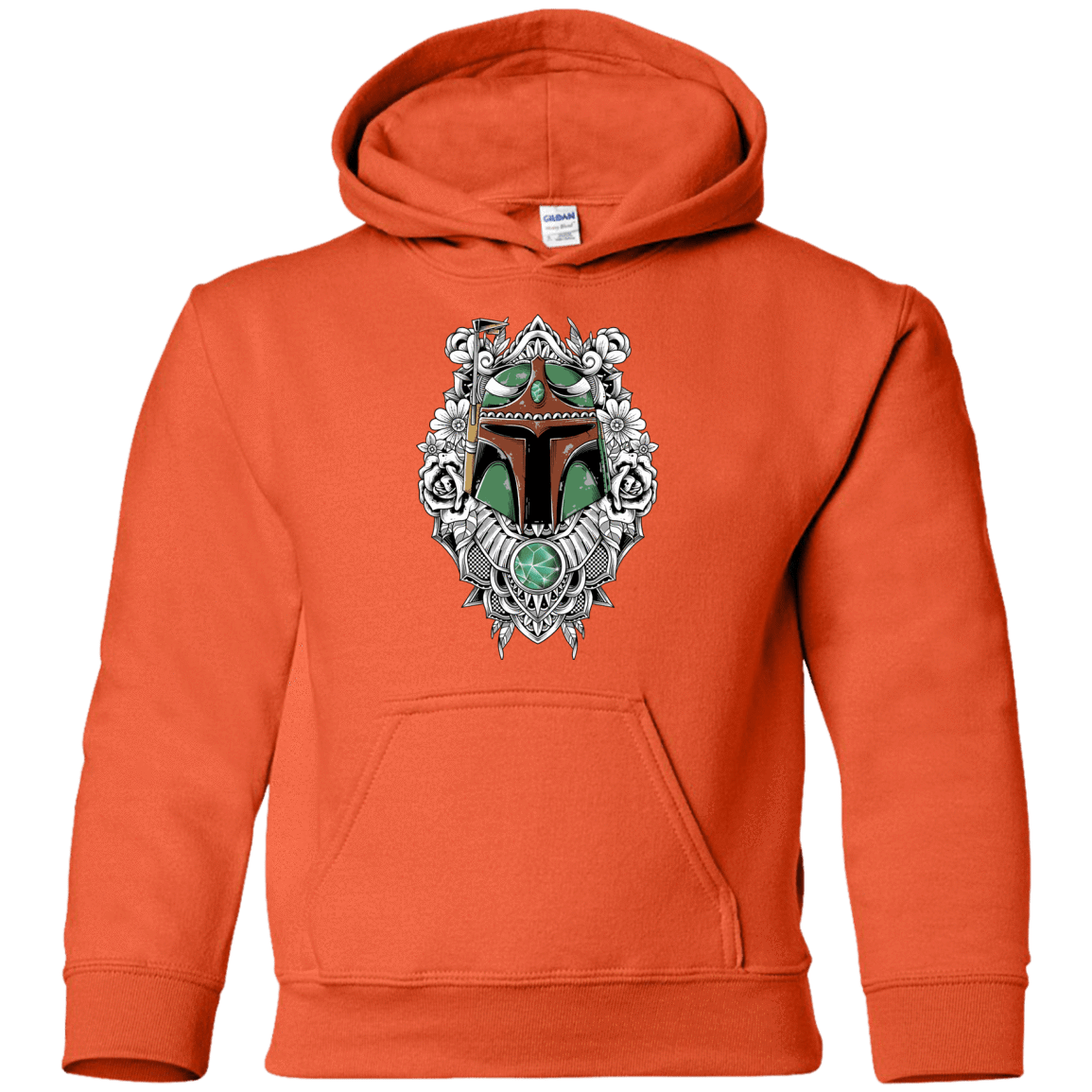 Sweatshirts Orange / YS Mandalorian Warrior Youth Hoodie