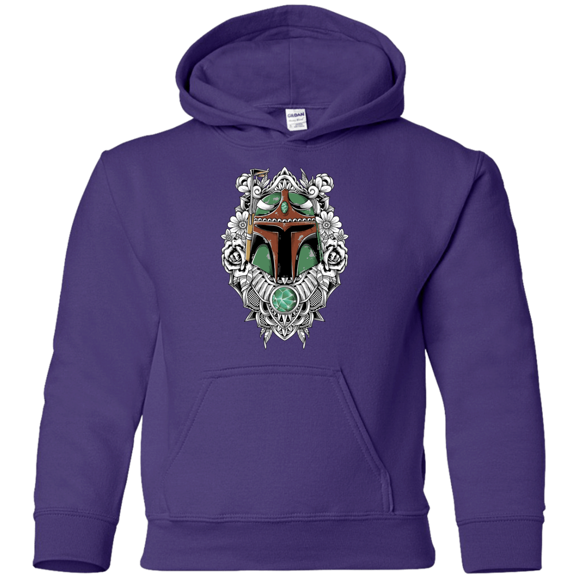 Sweatshirts Purple / YS Mandalorian Warrior Youth Hoodie