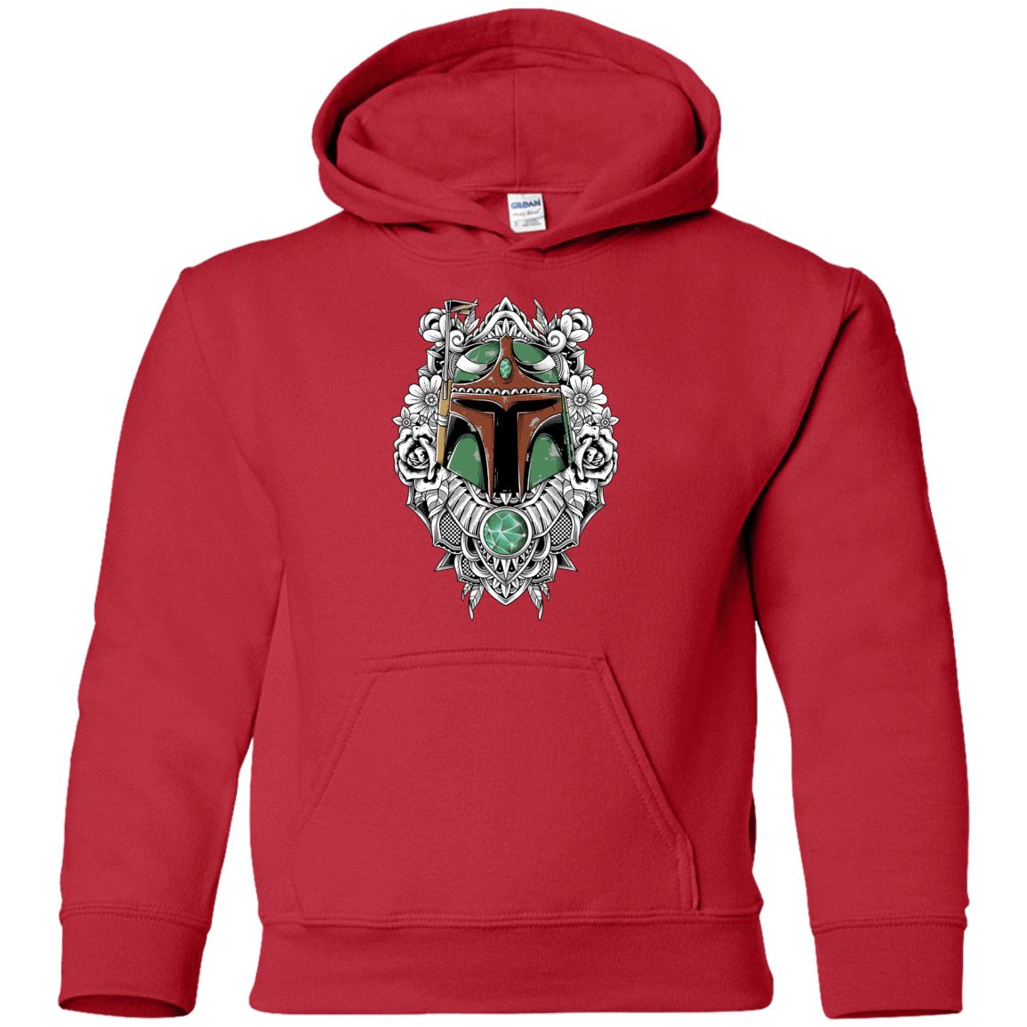 Sweatshirts Red / YS Mandalorian Warrior Youth Hoodie