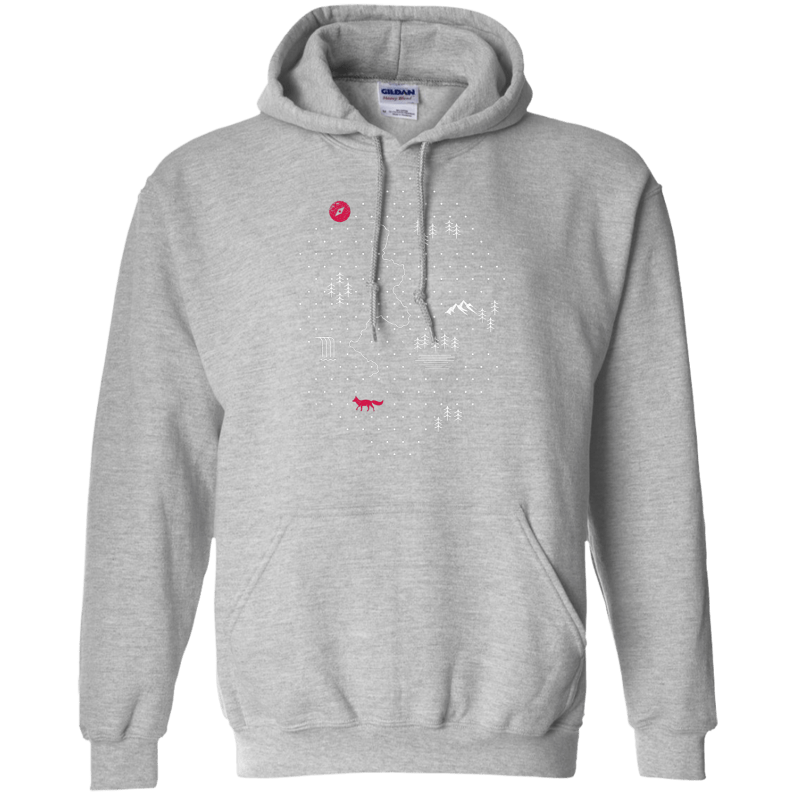 Sweatshirts Sport Grey / S Map of Nature Pullover Hoodie