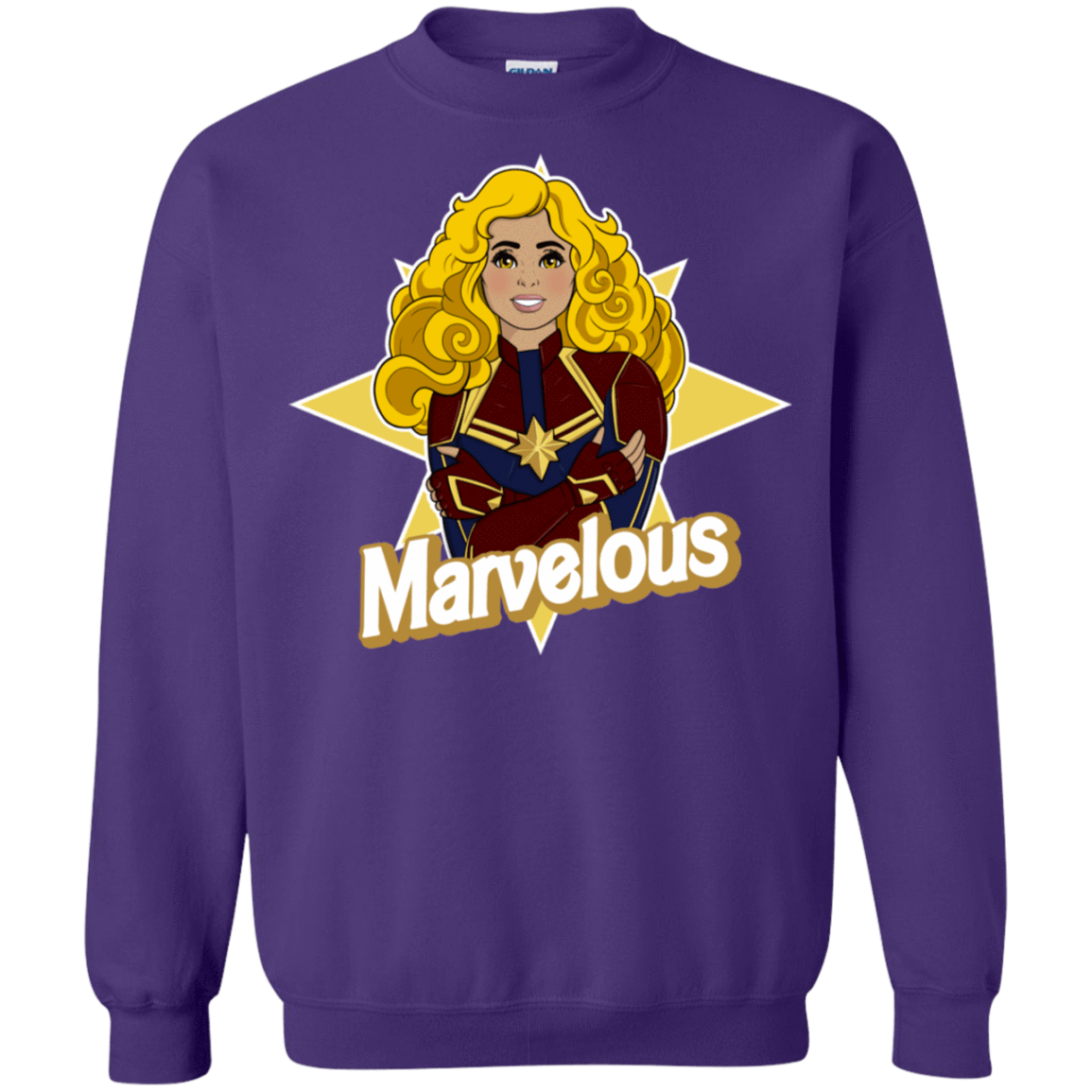 Sweatshirts Purple / S Marvelous Crewneck Sweatshirt