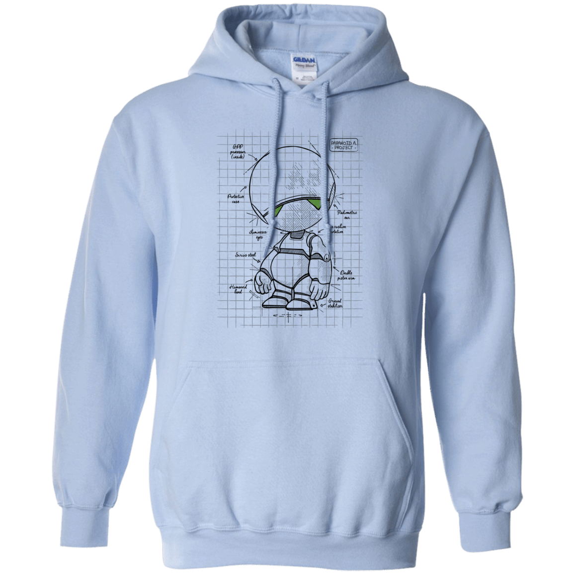 Sweatshirts Light Blue / S Marvin's Plan Pullover Hoodie