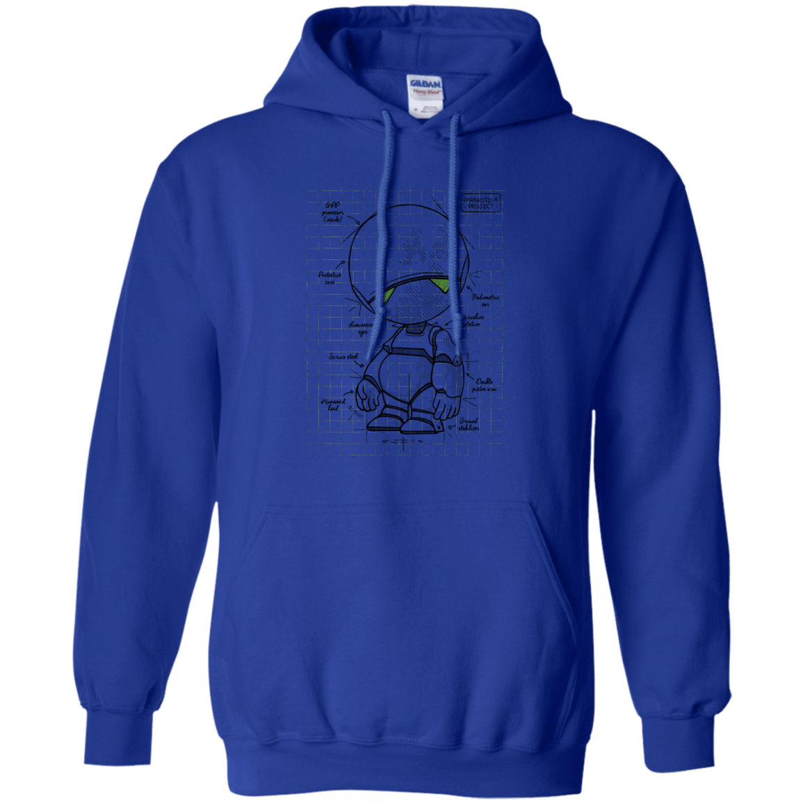 Sweatshirts Royal / S Marvin's Plan Pullover Hoodie