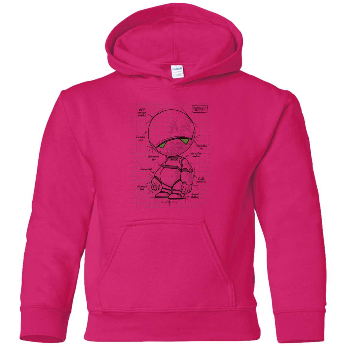 Sweatshirts Heliconia / YS Marvin's Plan Youth Hoodie