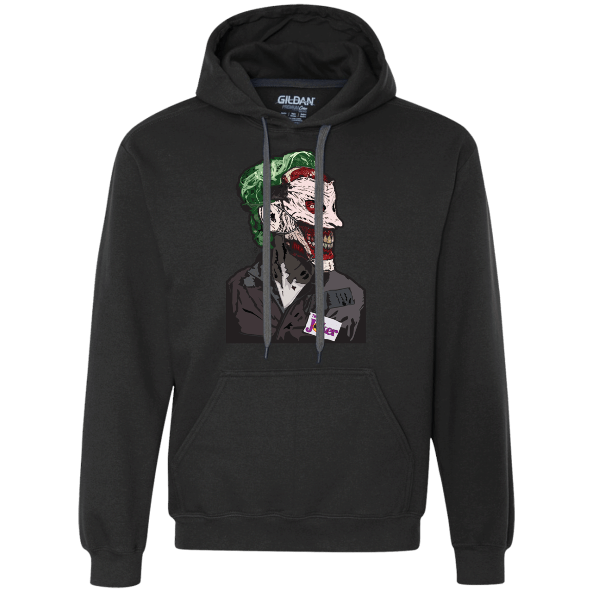 Sweatshirts Black / S Masked Joker Premium Fleece Hoodie