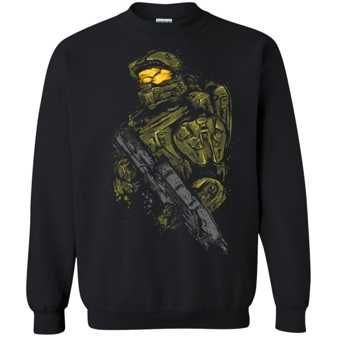 Sweatshirts Black / Small Master chief Crewneck Sweatshirt