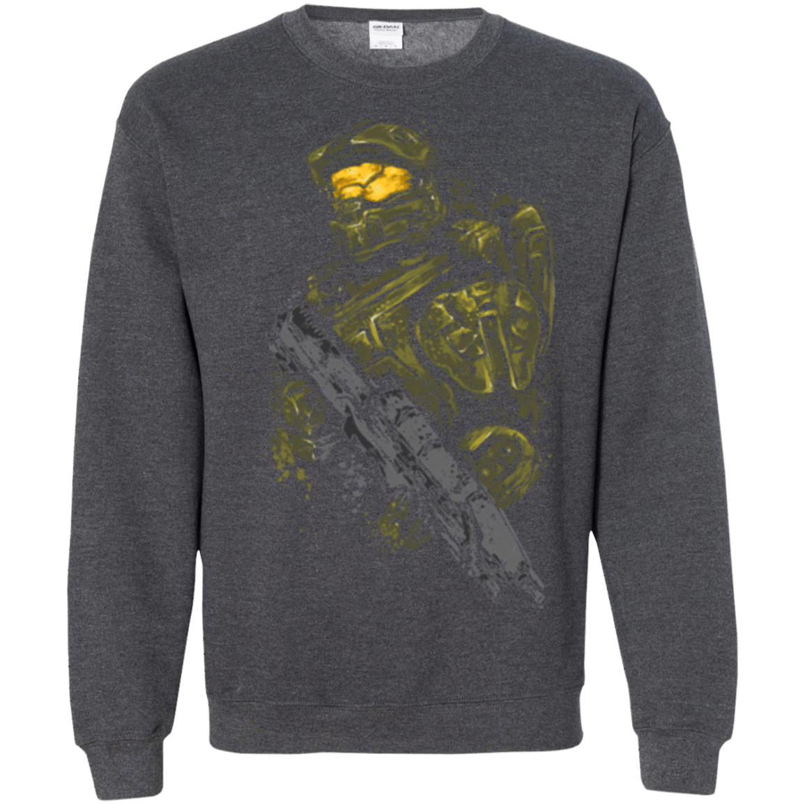 Sweatshirts Dark Heather / Small MASTER CHIEF Crewneck Sweatshirt