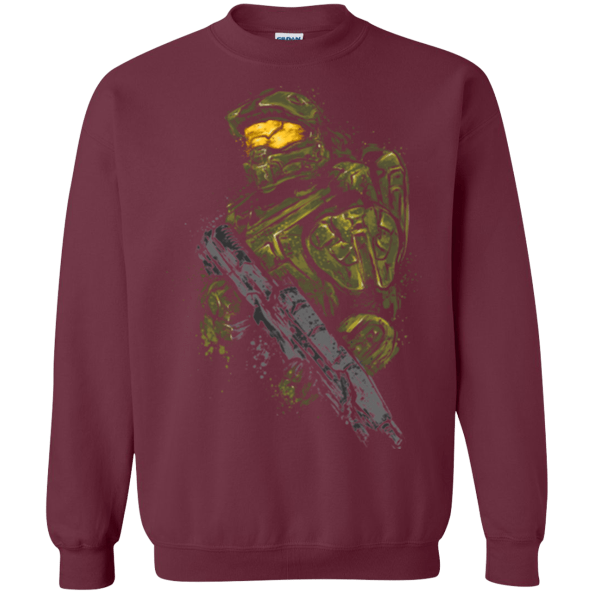 Sweatshirts Maroon / Small MASTER CHIEF Crewneck Sweatshirt