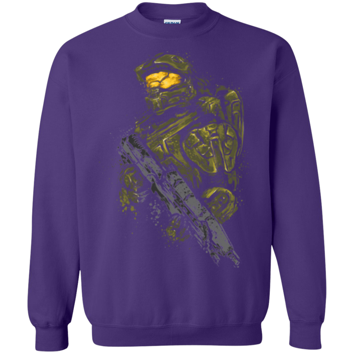 Sweatshirts Purple / Small MASTER CHIEF Crewneck Sweatshirt