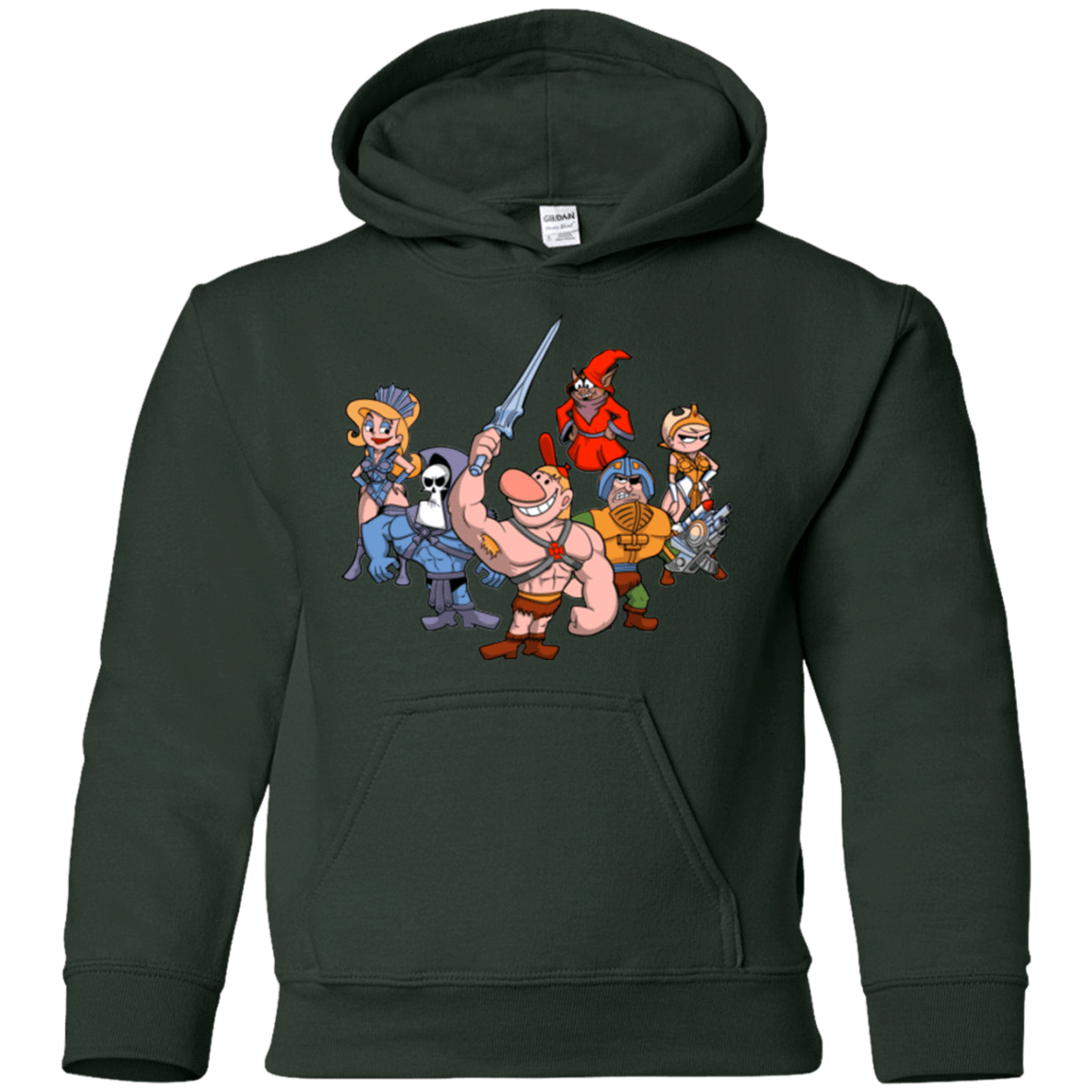 Sweatshirts Forest Green / YS Masters of the Grimverse Youth Hoodie