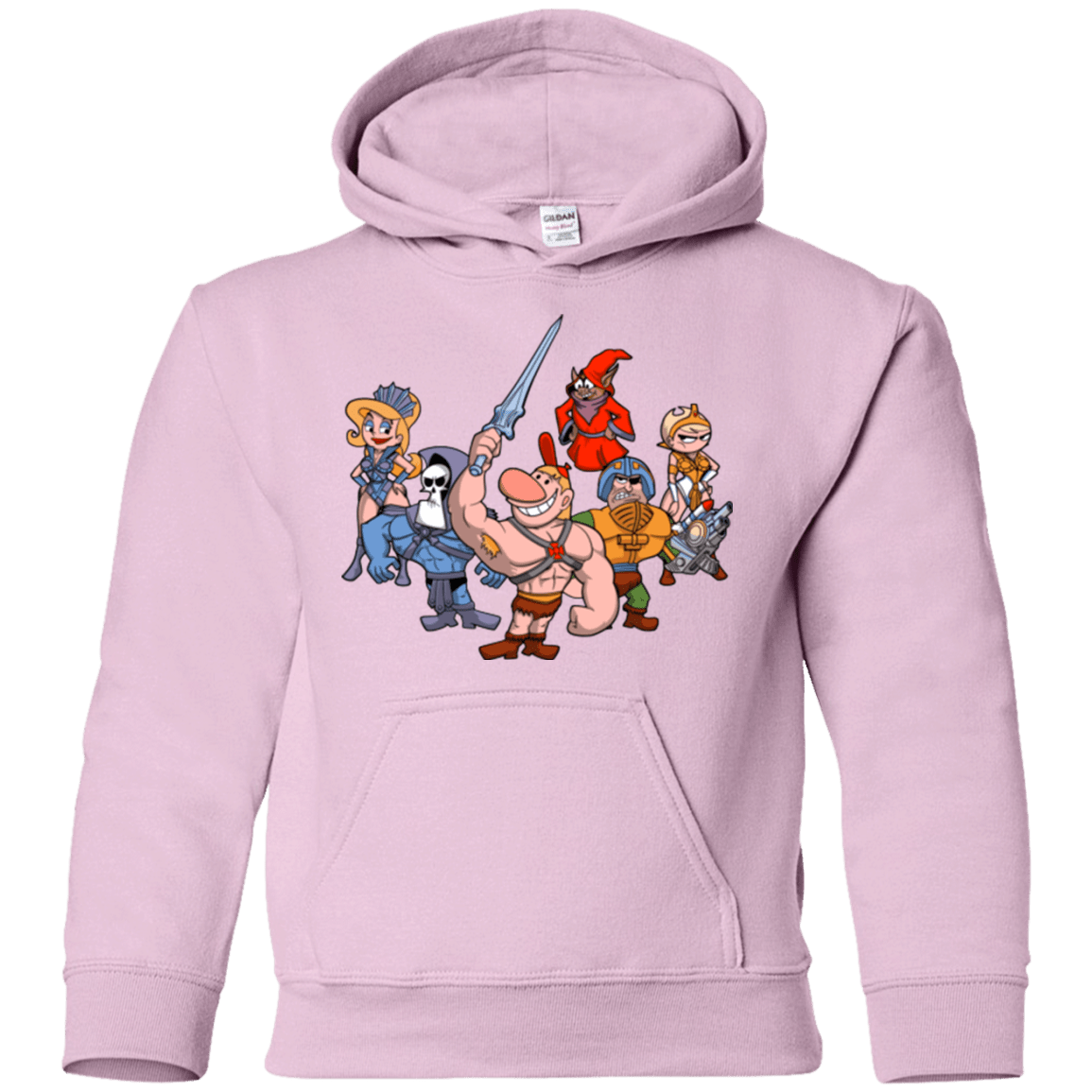 Sweatshirts Light Pink / YS Masters of the Grimverse Youth Hoodie