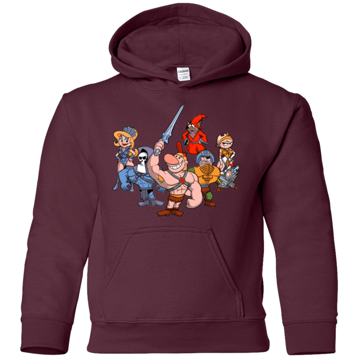Sweatshirts Maroon / YS Masters of the Grimverse Youth Hoodie