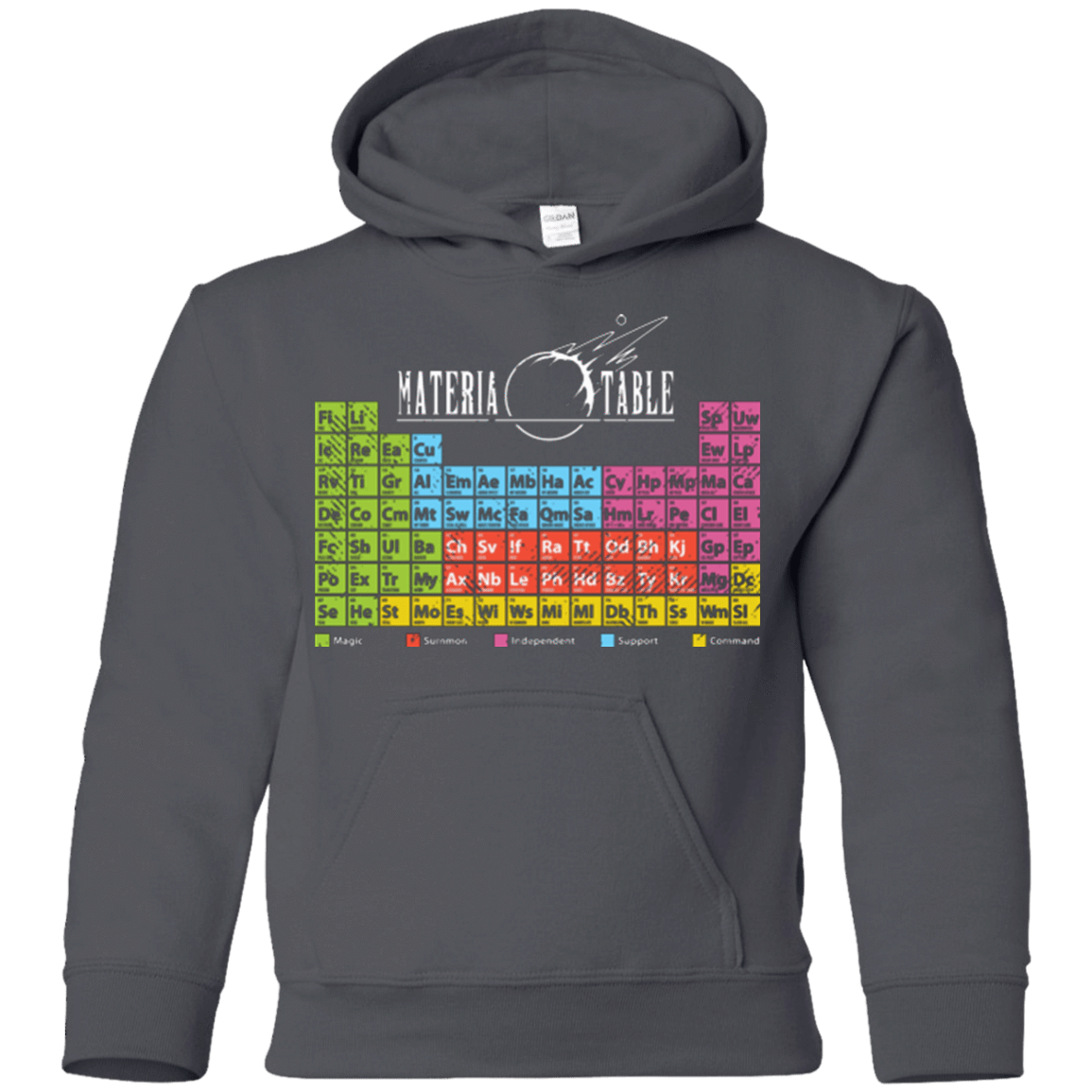 Sweatshirts Charcoal / YS MATERIA TABLE Youth Hoodie