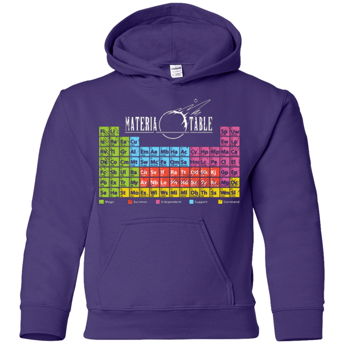 Sweatshirts Purple / YS MATERIA TABLE Youth Hoodie