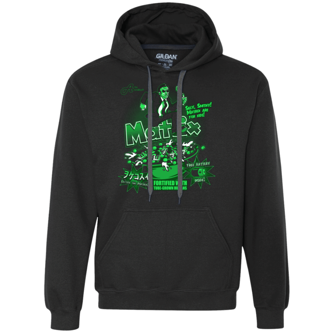 Sweatshirts Black / S Matrix Cereal Premium Fleece Hoodie