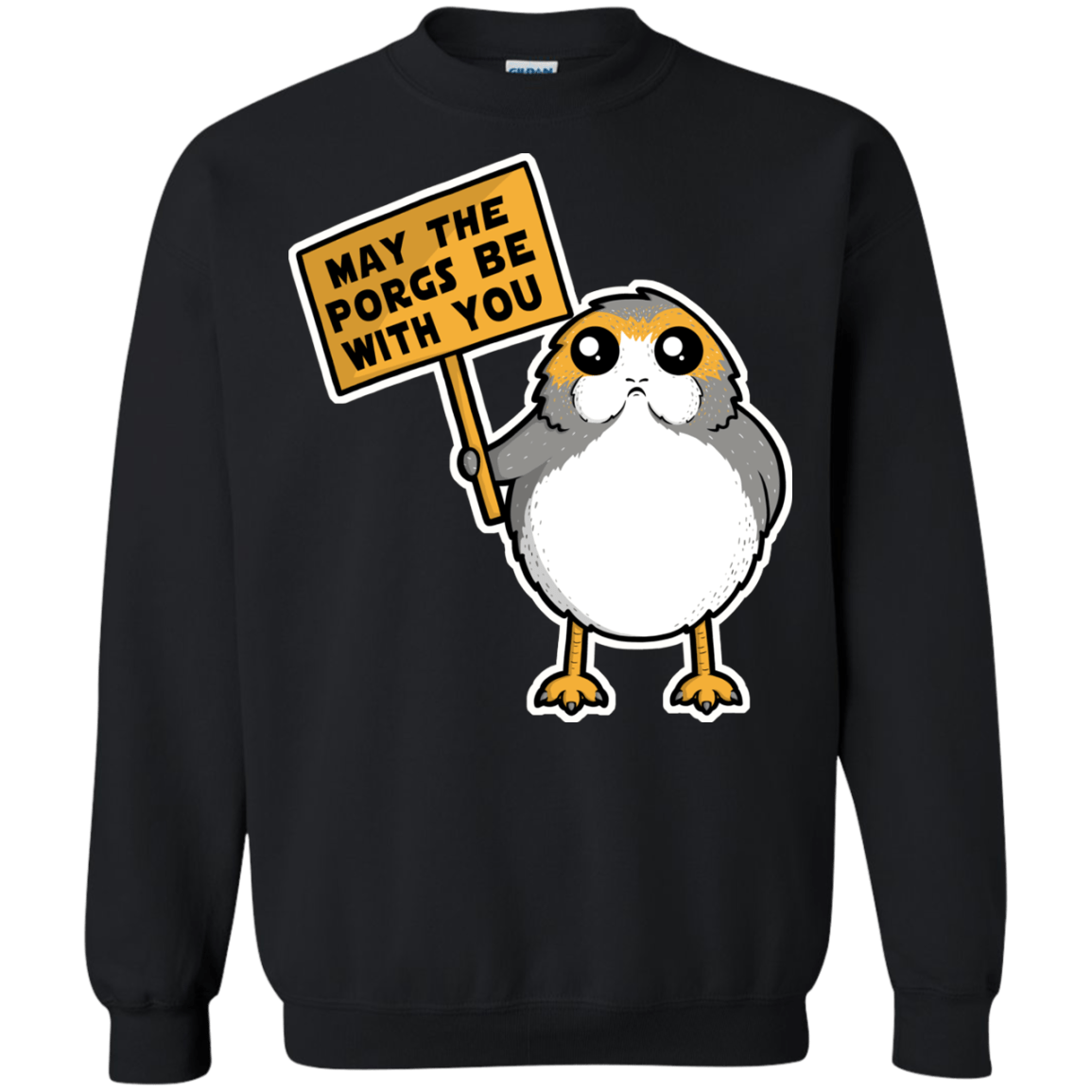 Sweatshirts Black / Small May The Porgs Be With You Crewneck Sweatshirt