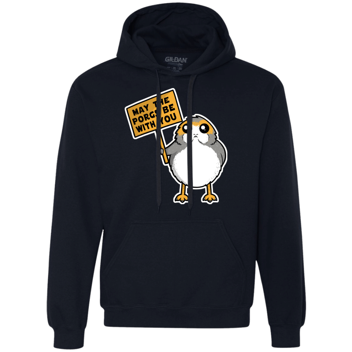 Sweatshirts Navy / Small May The Porgs Be With You Premium Fleece Hoodie