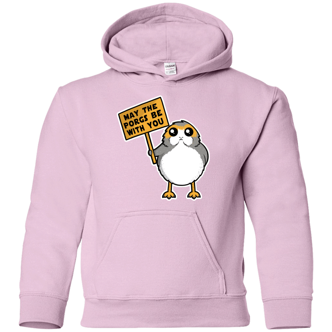 Sweatshirts Light Pink / YS May The Porgs Be With You Youth Hoodie