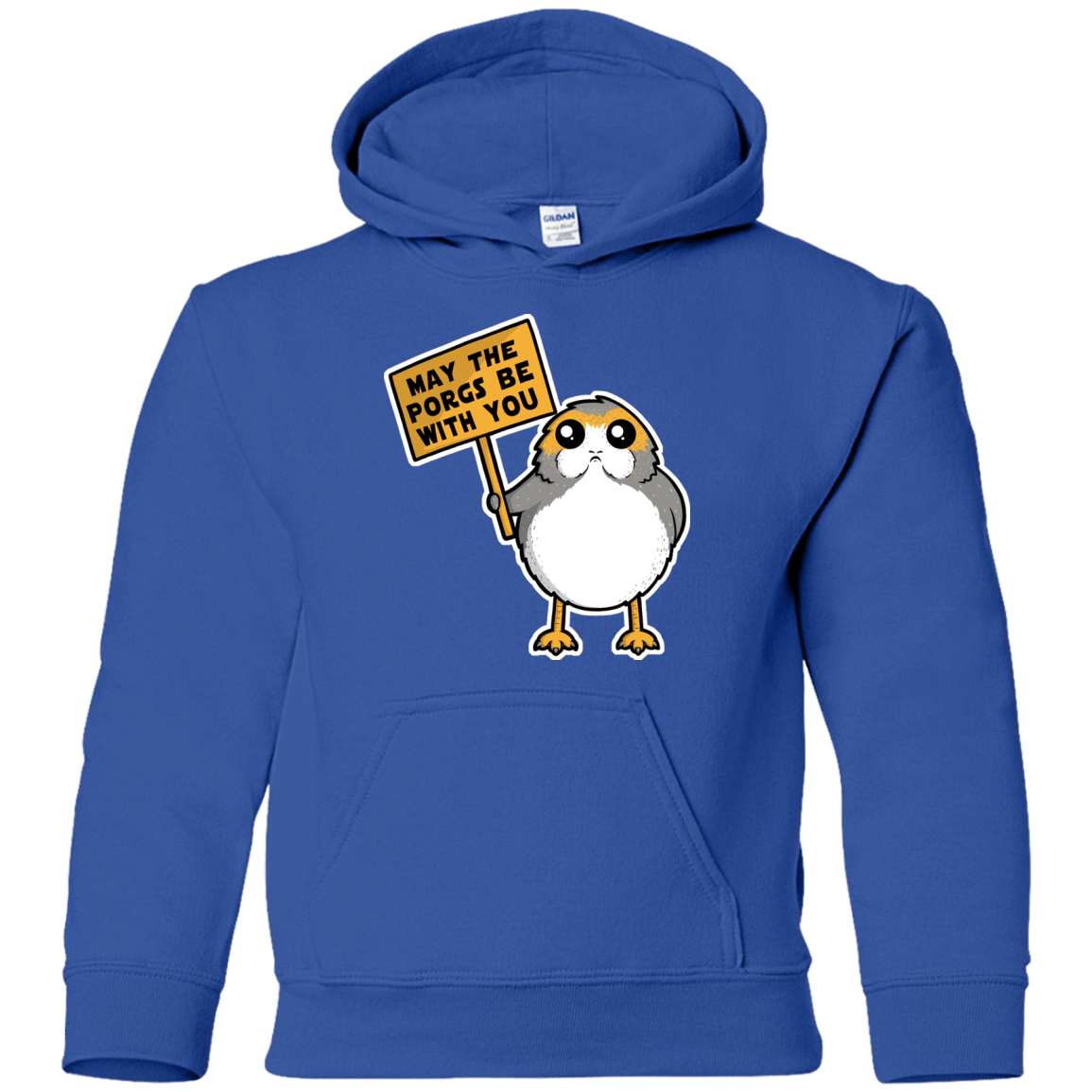 Sweatshirts Royal / YS May The Porgs Be With You Youth Hoodie
